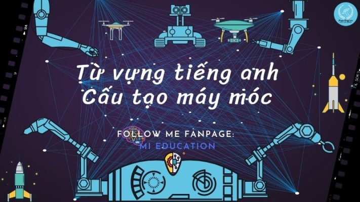 từ vựng tiếng anh cau tạo máy moc