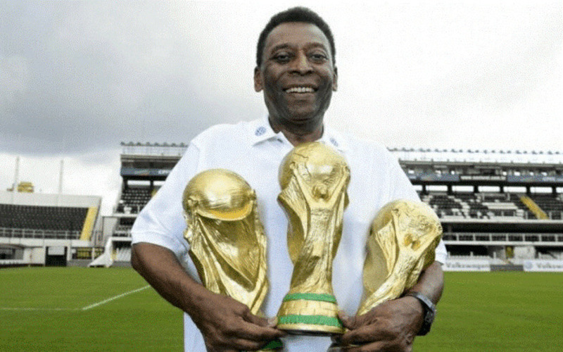 Vua bóng đá Pele với 3 chức vô địch World Cup